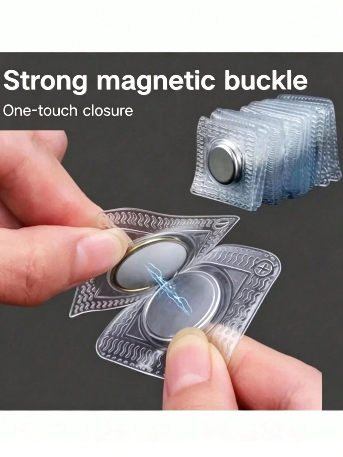 2/6/4/8/10pcs Large Strong Magnetic Buttons - Invisible Magnetic Discs For Clothing, Curtains, Bags, DIY Crafts - Easy To Sew Magnetic Button Sewing Accessories
