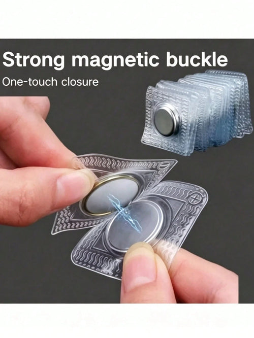 2/6/4/8/10pcs Large Strong Magnetic Buttons - Invisible Magnetic Discs For Clothing, Curtains, Bags, DIY Crafts - Easy To Sew Magnetic Button Sewing Accessories