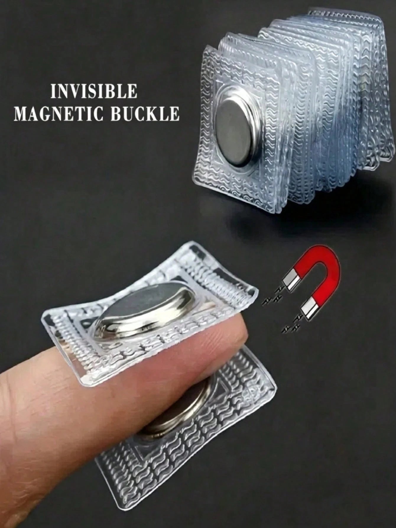 2/6/4/8/10pcs Large Strong Magnetic Buttons - Invisible Magnetic Discs For Clothing, Curtains, Bags, DIY Crafts - Easy To Sew Magnetic Button Sewing Accessories