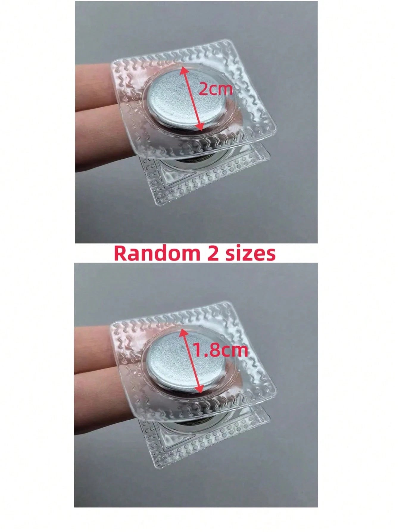 2/6/4/8/10pcs Large Strong Magnetic Buttons - Invisible Magnetic Discs For Clothing, Curtains, Bags, DIY Crafts - Easy To Sew Magnetic Button Sewing Accessories