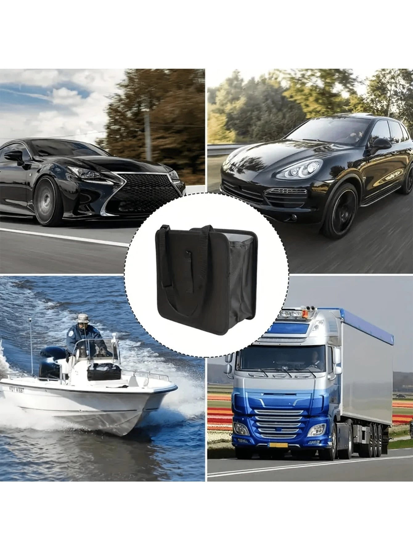 2 Gallon Waterproof Black Trash Can- Hanging Armrest Box Garbage Bin, Suitable For Car Interior- Fits All Models- Multifunctional Practical Car Interior Storage Bag
