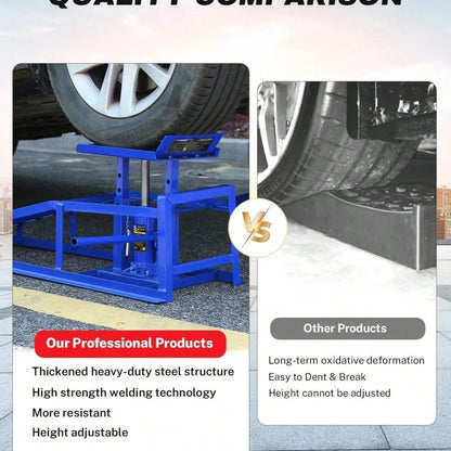 2 Pack Hydraulic Car Ramps 5T 11000lbs Low Profile Car Lift Service Ramps For Home Garage Truck Trailer, Adjustable Height Hydraulic Vehicle Ramps