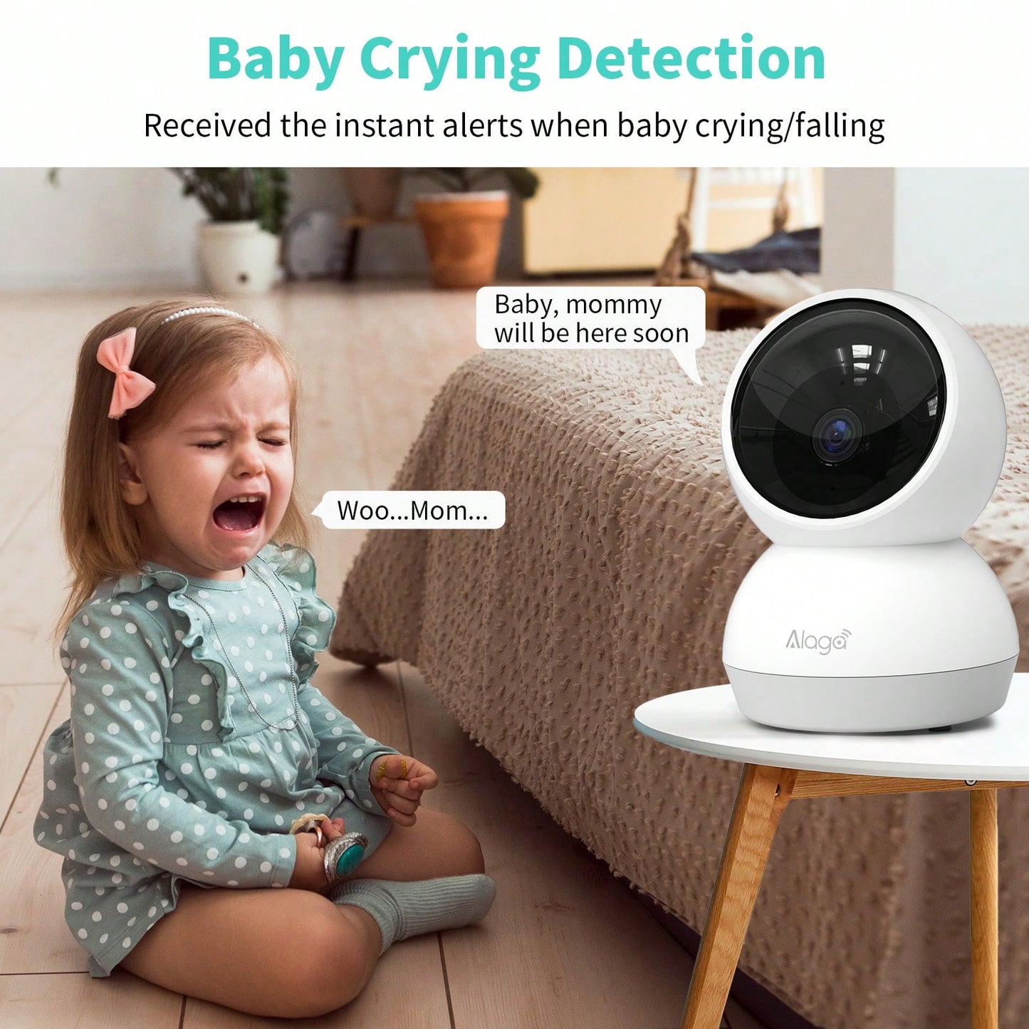 2-Pack Indoor Smart Pan-Tilt Camera; Features 5G/2.4G Dual-Band Wi-Fi, Two-Way Audio, Night Vision, Remote App Control, And Human Motion Detection.
