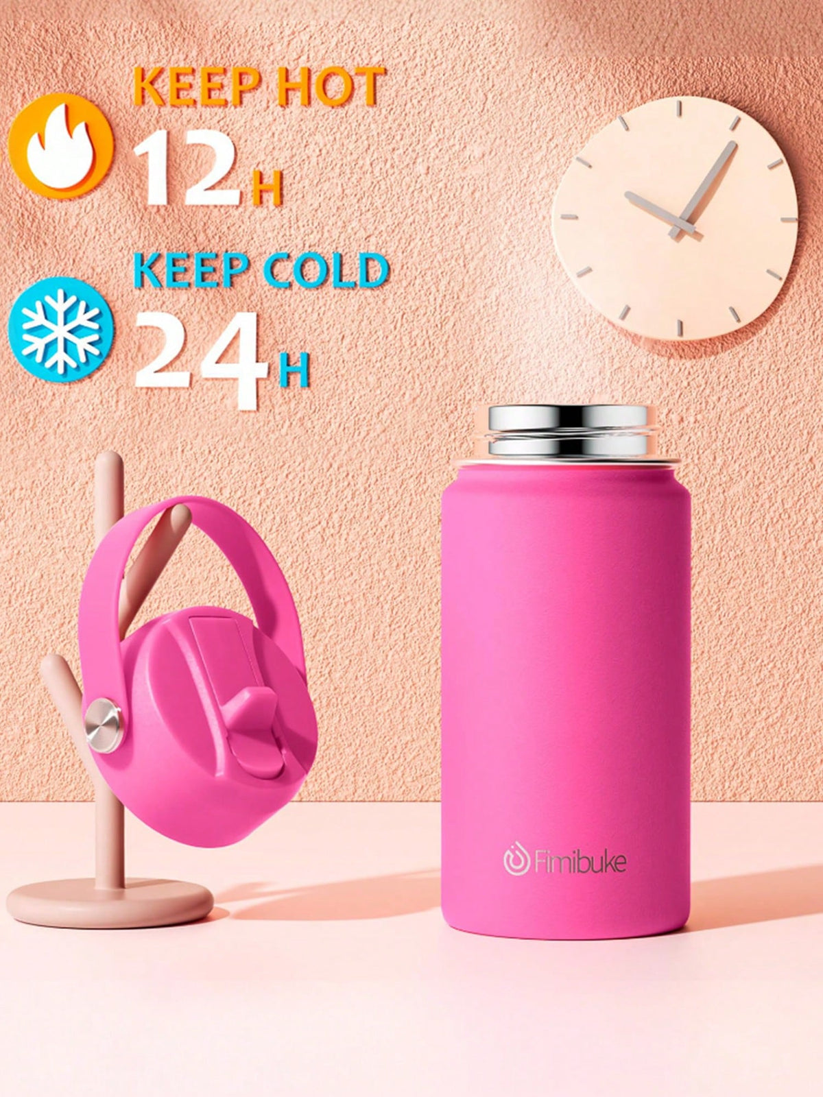 2 Packs 14oz Kids Water Bottle, 18/8 Stainless Steel Insulated Water Bottle Kids Cup With Straws Leak-Proof, Back To School