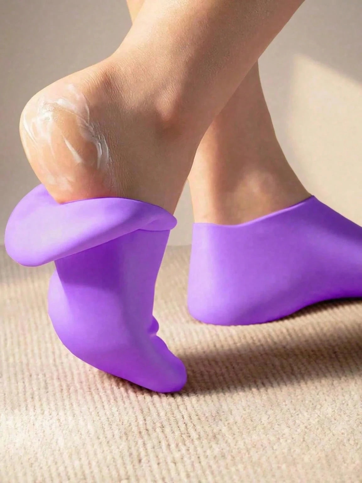 2 Pairs Silicone Moisturizing Foot Care Socks, Effectively Treat Cracked Heels, Remove Dead Skin, Elastic Foot Socks, All-Day Moisturizing And Hydrating, Prevent Dryness, Odorless, Easy To Wear And Re