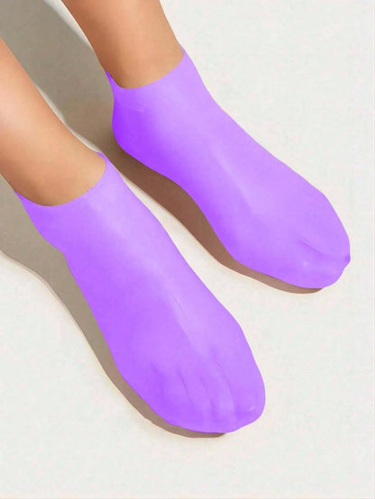 2 Pairs Silicone Moisturizing Foot Care Socks, Effectively Treat Cracked Heels, Remove Dead Skin, Elastic Foot Socks, All-Day Moisturizing And Hydrating, Prevent Dryness, Odorless, Easy To Wear And Re