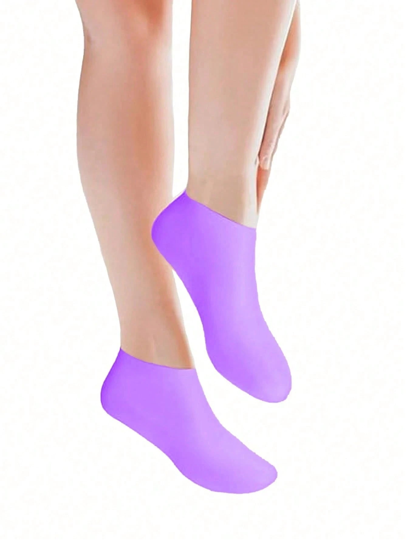 2 Pairs Silicone Moisturizing Foot Care Socks, Effectively Treat Cracked Heels, Remove Dead Skin, Elastic Foot Socks, All-Day Moisturizing And Hydrating, Prevent Dryness, Odorless, Easy To Wear And Re