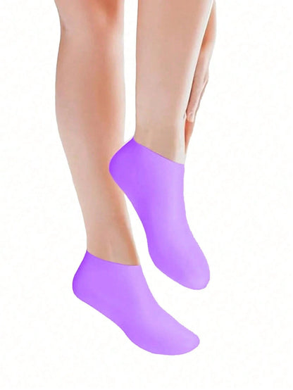 2 Pairs Silicone Moisturizing Foot Care Socks, Effectively Treat Cracked Heels, Remove Dead Skin, Elastic Foot Socks, All-Day Moisturizing And Hydrating, Prevent Dryness, Odorless, Easy To Wear And Re
