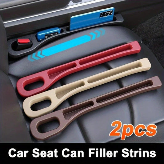 2 Pieces Car Seat Gap Filling Plug, Anti Drop, With Groove Design, Durable And Soft Material, Fine Texture, Multiple Colors, Very Suitable For Small Cars, SUVs And Trucks, Interior Item Sorting, Used