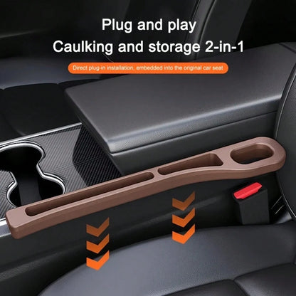 2 Pieces Car Seat Gap Filling Plug, Anti Drop, With Groove Design, Durable And Soft Material, Fine Texture, Multiple Colors, Very Suitable For Small Cars, SUVs And Trucks, Interior Item Sorting, Used