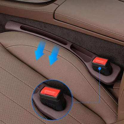 2 Pieces Car Seat Gap Filling Plug, Anti Drop, With Groove Design, Durable And Soft Material, Fine Texture, Multiple Colors, Very Suitable For Small Cars, SUVs And Trucks, Interior Item Sorting, Used