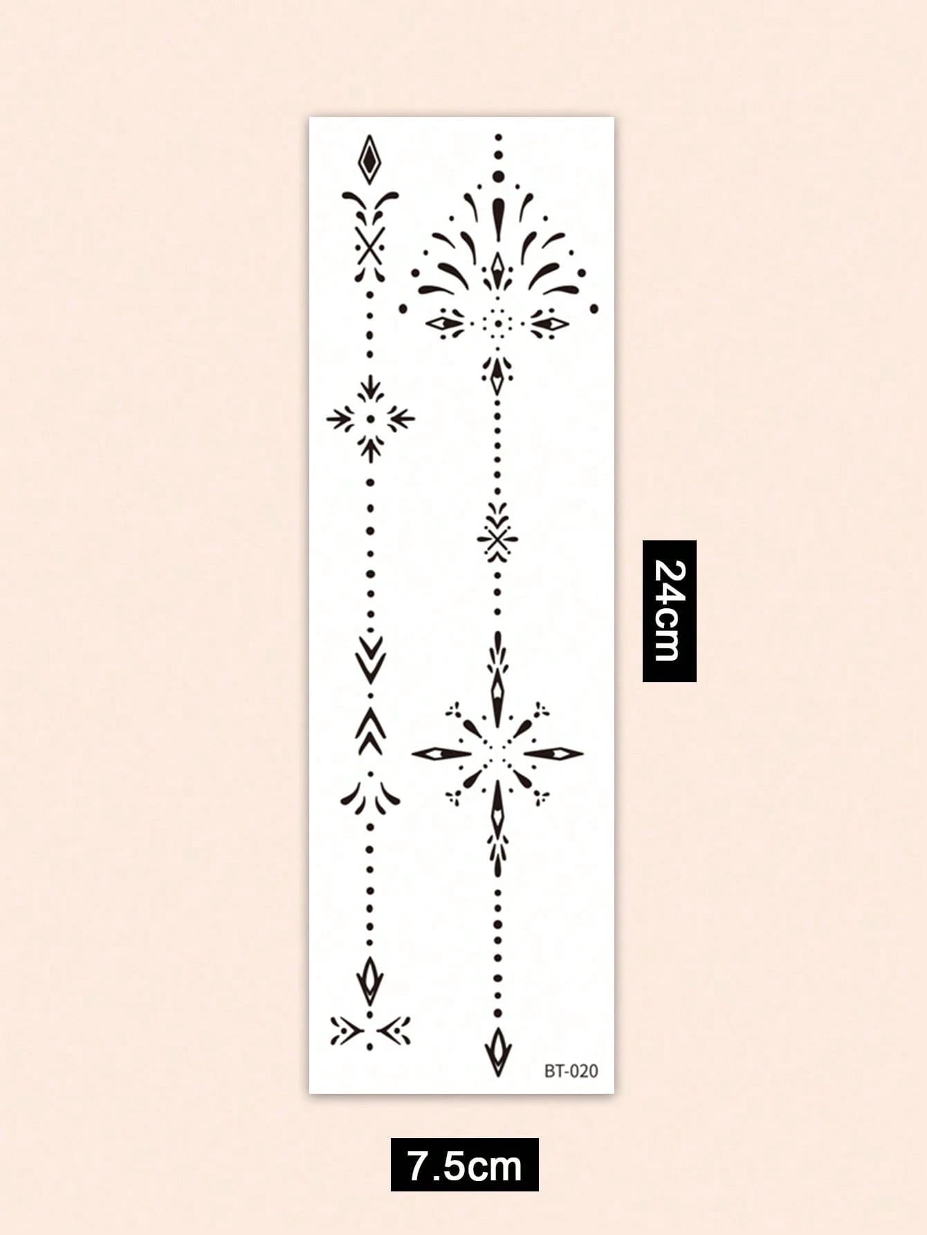 2 Sheets Sexy Line Style Body Art Tattoo Stickers, Can Be Used On The Back, Waist, Spine And More, With Black Geometric Patterns And Symbol Patterns. Waterproof Fake Tattoo, Lasts 2-5 Days, Can Be App