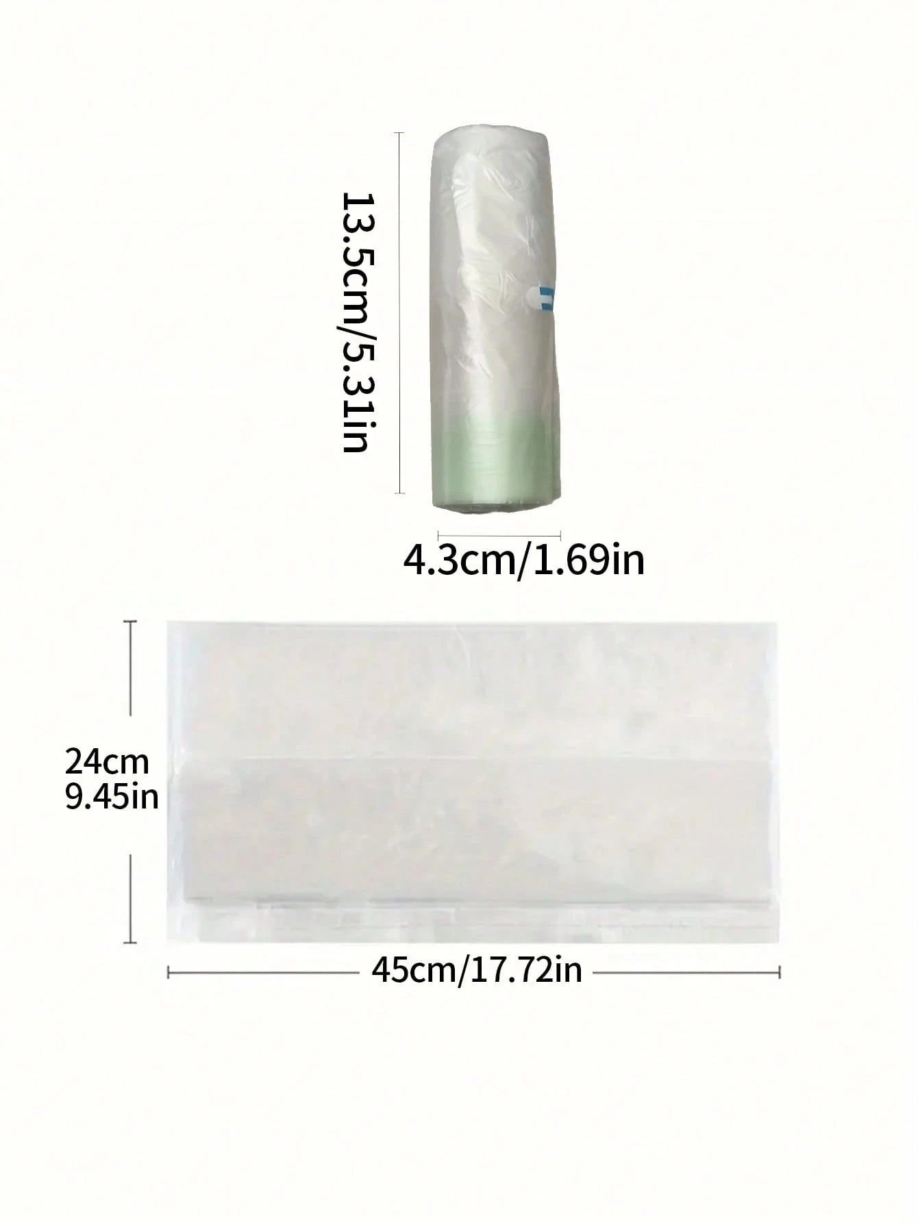 20/100pcs Children Toilet Trash Bags, Disposable Potty Seat Covers, Drawstring Garbage Bags For Potty Training