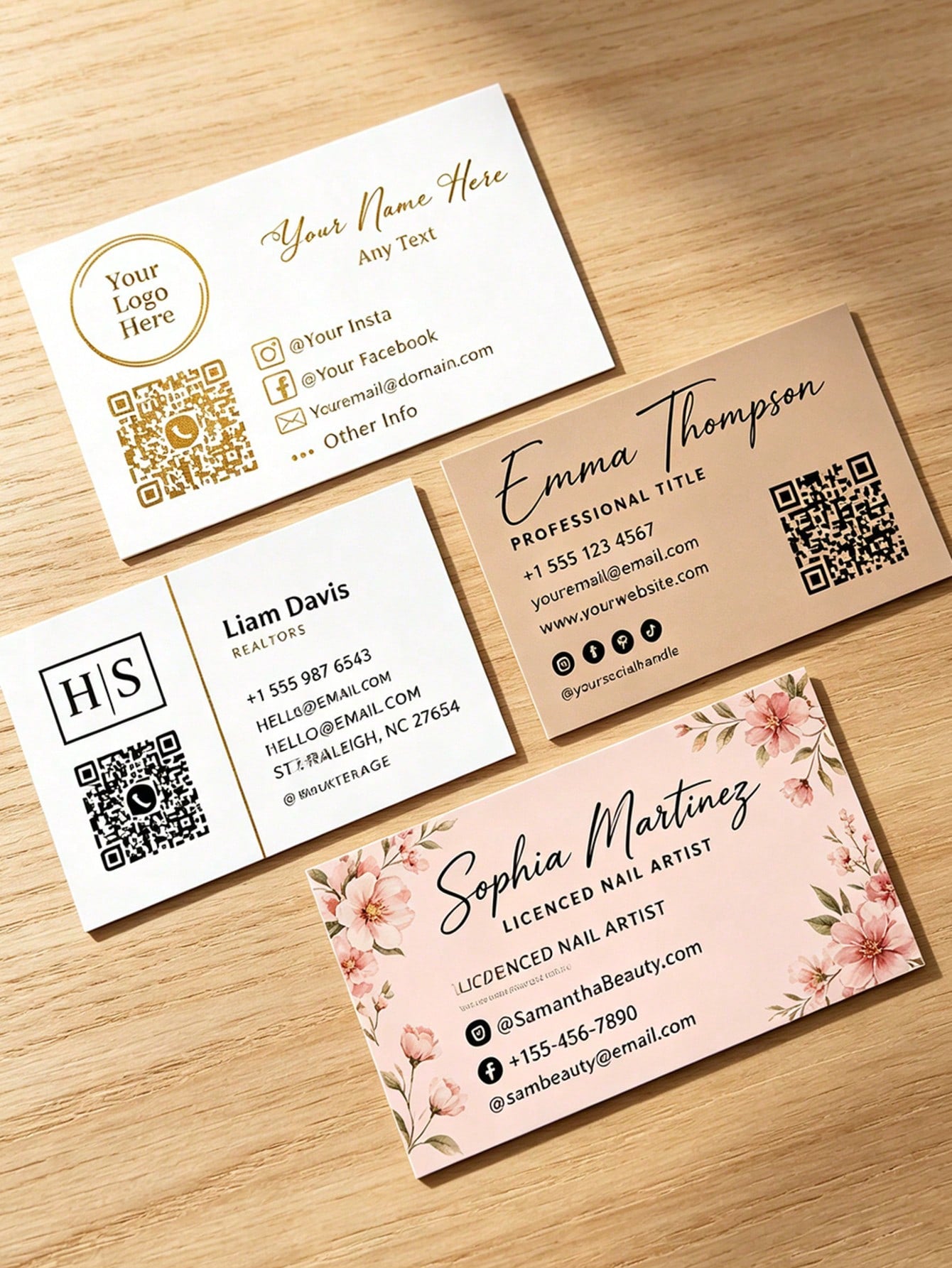 20/50/100pcs Customized Cards, Customized Greeting Cards, Customized QR Codes, Customized Payment, Customized Coupons, Customized Event Cards, Customized Counter Cards, Birthday, Party, Holiday, Weddi