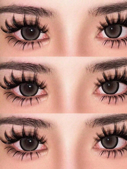 20 Pairs Manga Thick Lashes Natural Long Cosplay Makeup Cross Big Eye Effect Dramatic Full Strip Lashes/Manga Style False Lashes, 16mm Natural Look Doll Lashes For Halloween/Party/Christmas Makeup Str