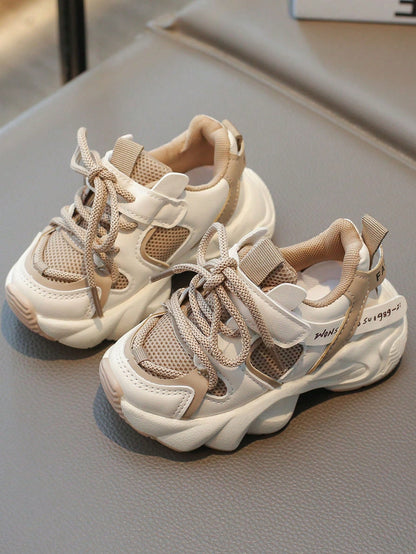 2024 Spring New Fashion Children's Chunky Shoes For Boys, Breathable Girls' Mesh Running Shoes