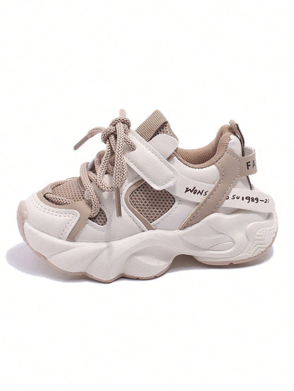 2024 Spring New Fashion Children's Chunky Shoes For Boys, Breathable Girls' Mesh Running Shoes