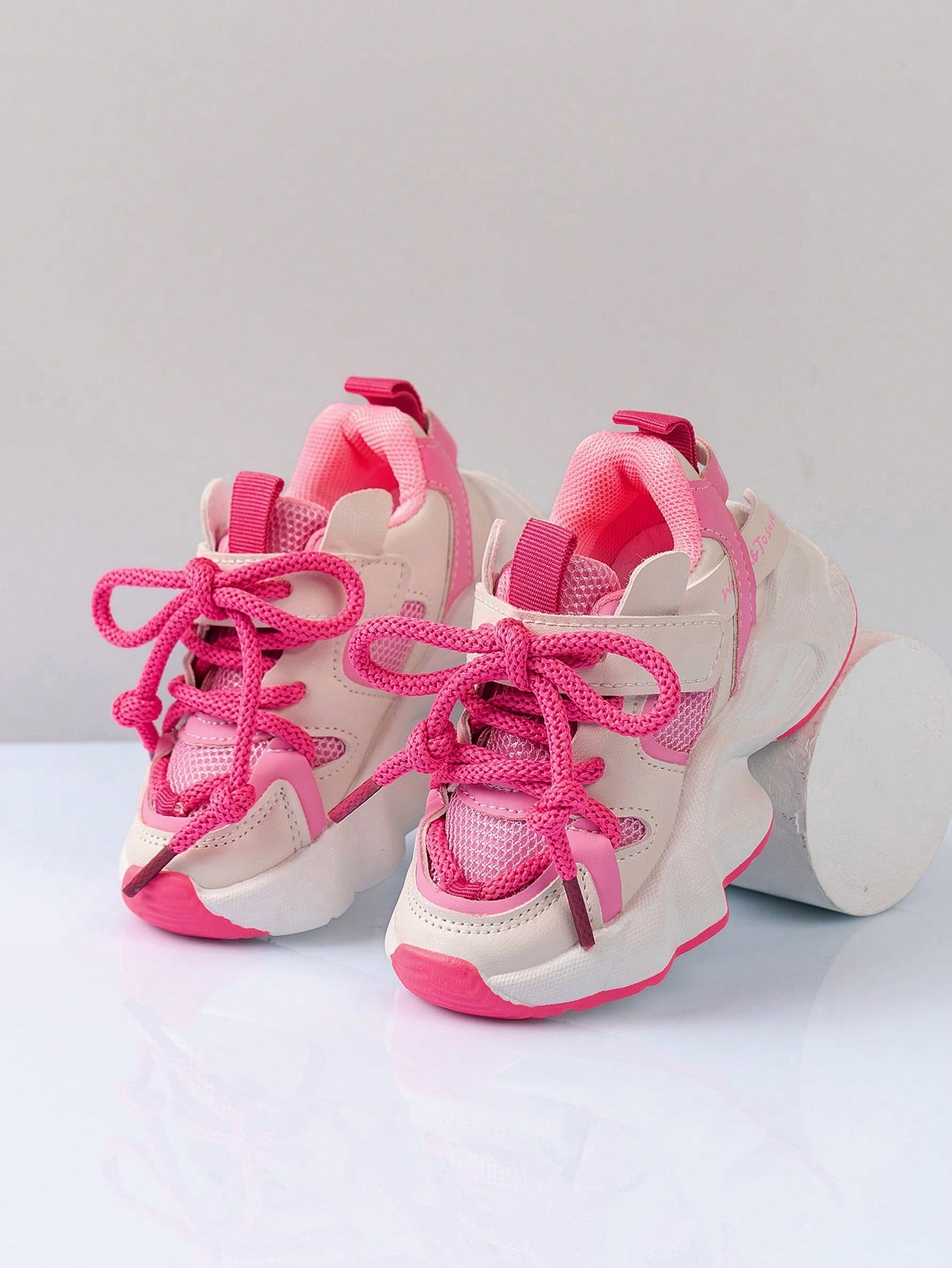 2024 Spring New Fashion Children's Chunky Shoes For Boys, Breathable Girls' Mesh Running Shoes
