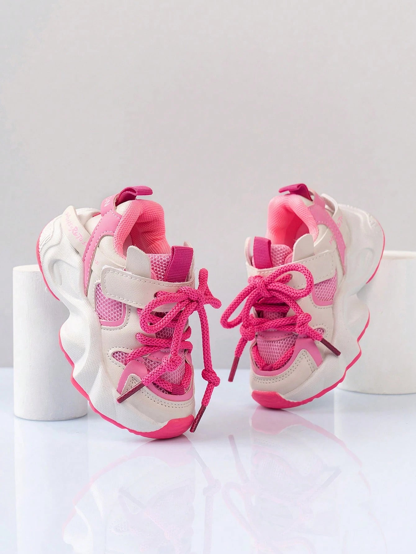 2024 Spring New Fashion Children's Chunky Shoes For Boys, Breathable Girls' Mesh Running Shoes