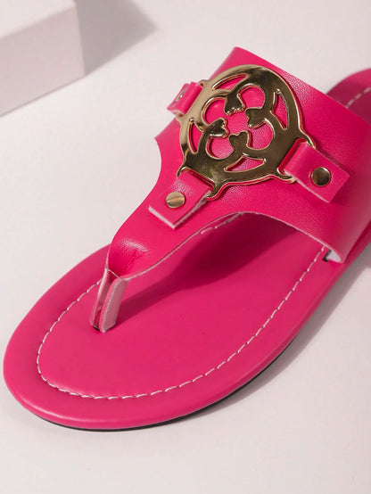 2025 New Summer Women Fashion Casual Thong Sandals Flat Beach Slippers