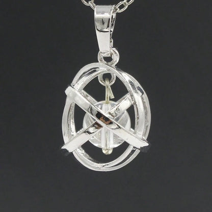2026 Hot-Selling New Geometric Bead Cage Pendant Fashion Accessory