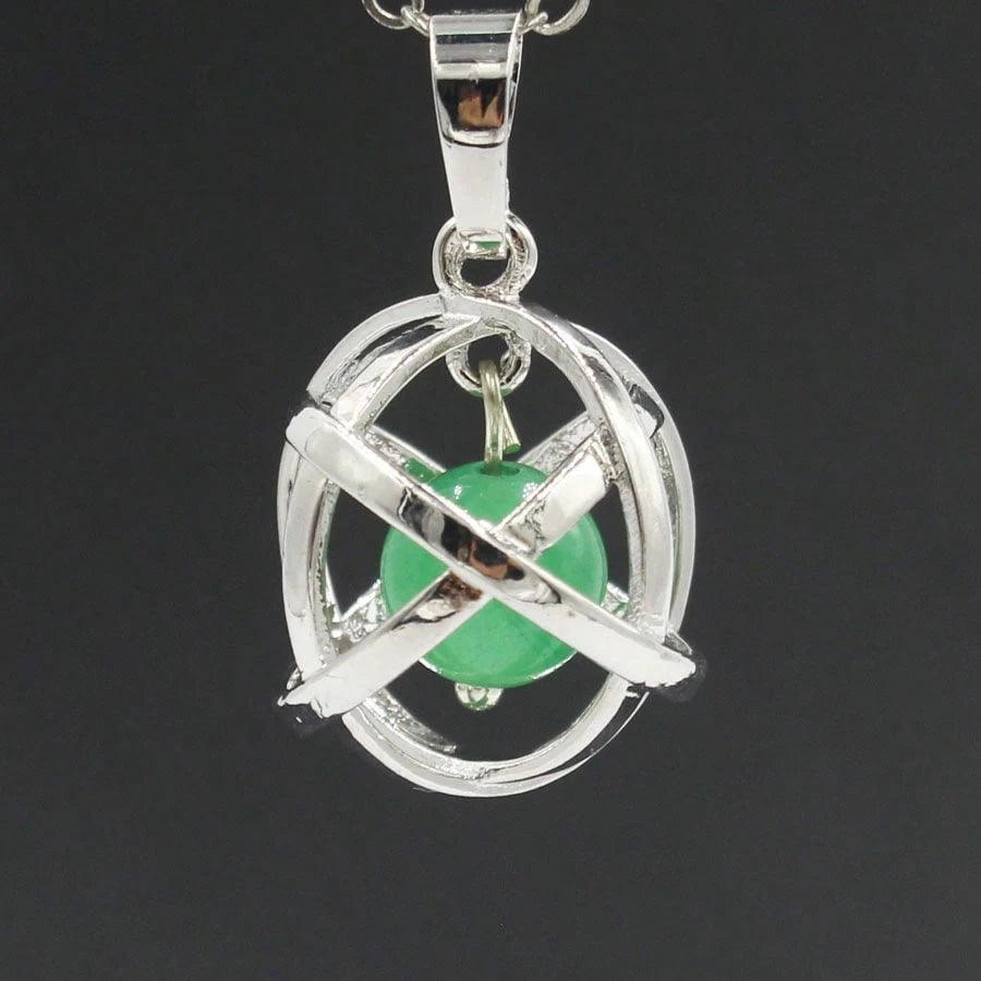 2026 Hot-Selling New Geometric Bead Cage Pendant Fashion Accessory