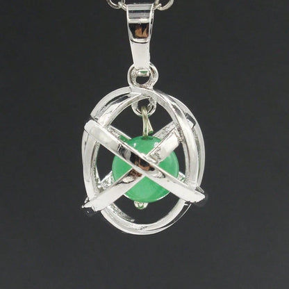2026 Hot-Selling New Geometric Bead Cage Pendant Fashion Accessory
