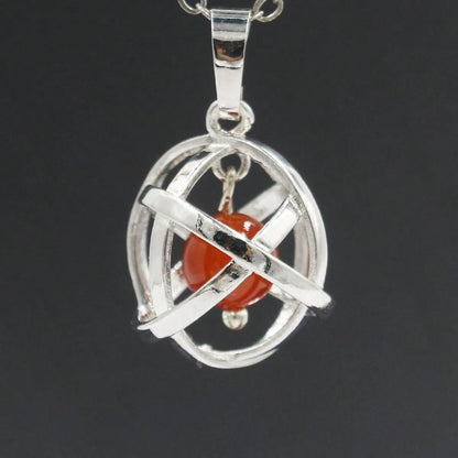 2026 Hot-Selling New Geometric Bead Cage Pendant Fashion Accessory
