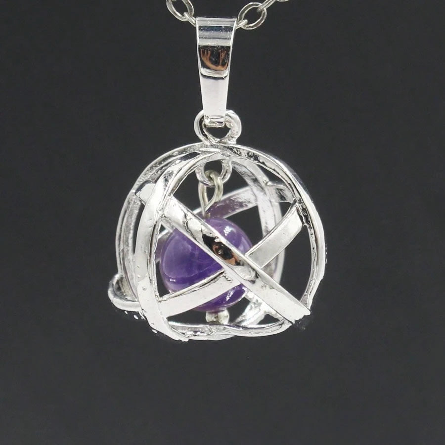 2026 Hot-Selling New Geometric Bead Cage Pendant Fashion Accessory