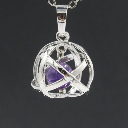 2026 Hot-Selling New Geometric Bead Cage Pendant Fashion Accessory