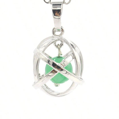 2026 Hot-Selling New Geometric Bead Cage Pendant Fashion Accessory