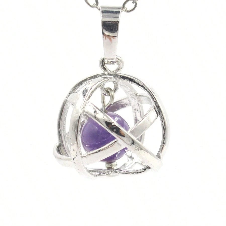 2026 Hot-Selling New Geometric Bead Cage Pendant Fashion Accessory