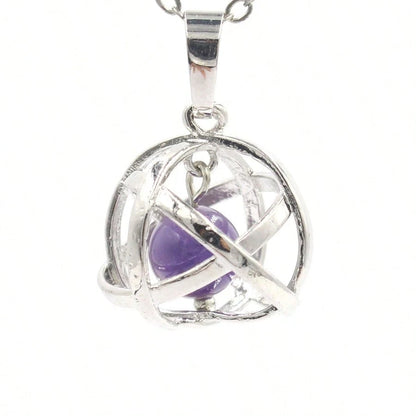 2026 Hot-Selling New Geometric Bead Cage Pendant Fashion Accessory