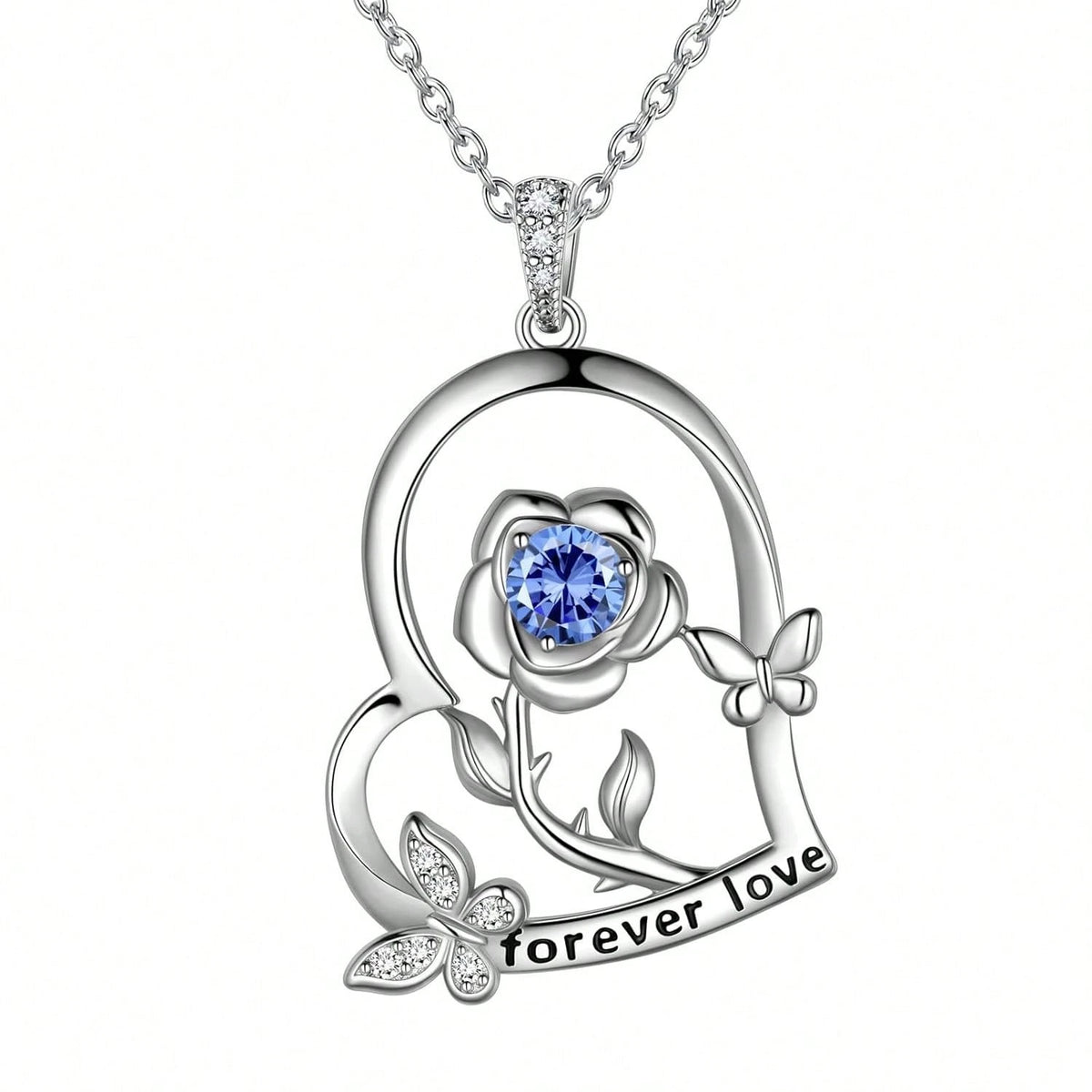 2026 Hot-Selling New S925 Silver Accessories Necklace Women With Flower Heart Pendant