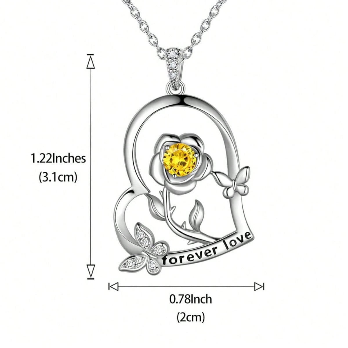 2026 Hot-Selling New S925 Silver Accessories Necklace Women With Flower Heart Pendant