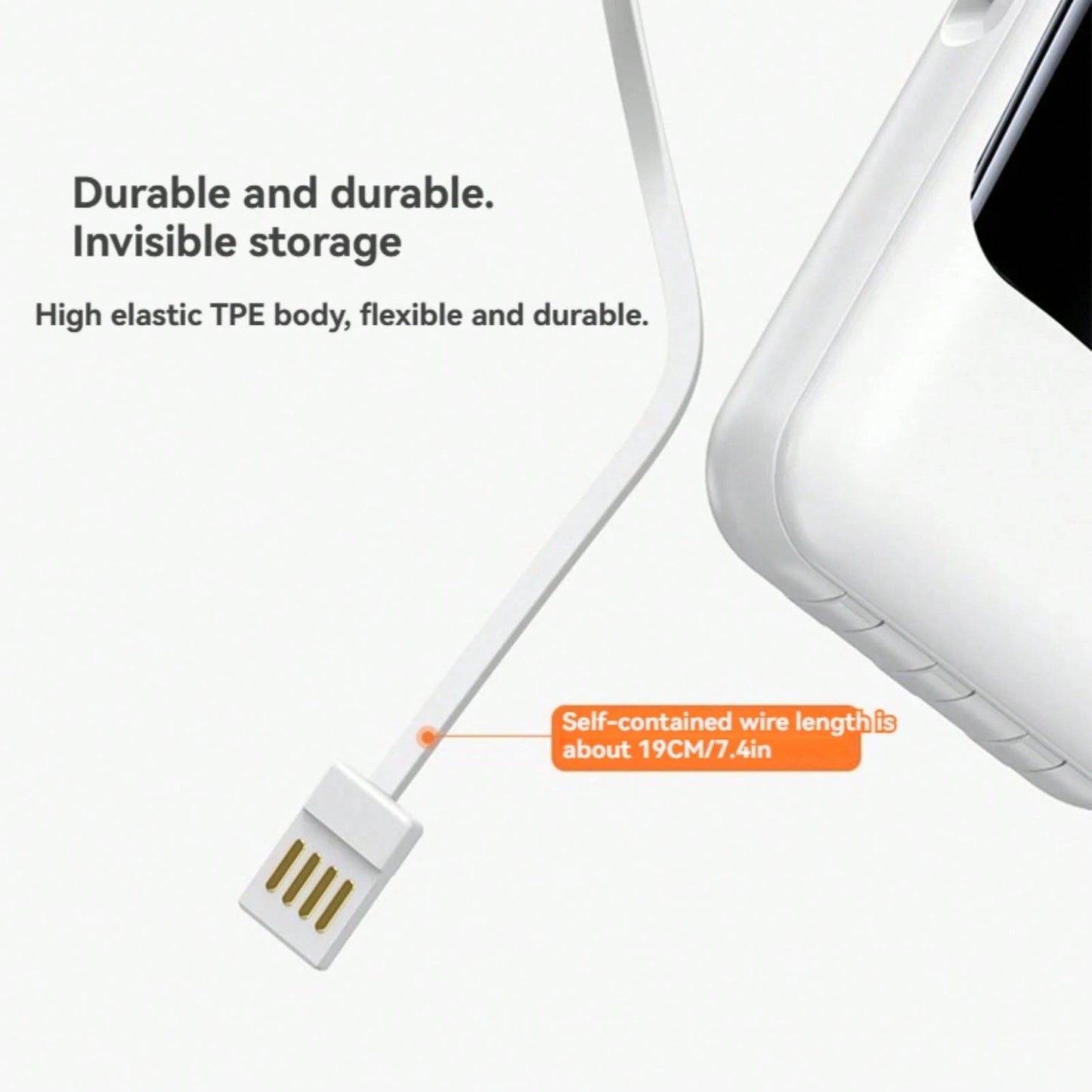 2026 New Model Fast Charging Power Bank With Built-In Cable 10000mAh Mini Power Bank 5W-20W Fast Charge Portable Mobile Charger Slim And Portable Charger With LED Display Small External Battery Pack F