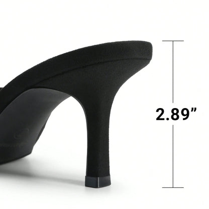 2026 New Summer Style Women Kitten Heel Mule Sandals, Casual Open Toe Slip-On Heeled Sandals For Daily, Dressy & Casual Occasions