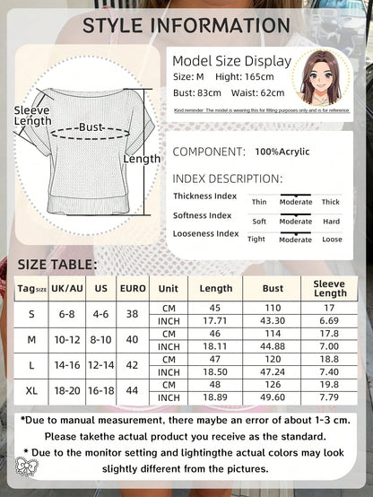 2026 Spring/Summer New Women's Sexy One-Shoulder Hollow-Out Knit Pullover, Mesh Crochet Sun Protection Cover-Up, Streetwear For Women White Vacation, Boho Chic