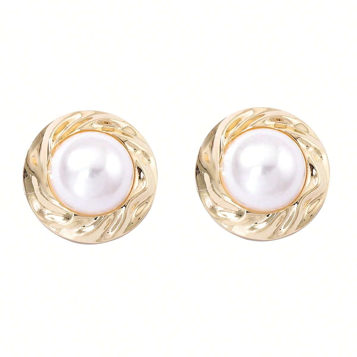 2026 Wedding Season Faux Pearl Necklace & Earrings Set For Women, Gold Tone Double-Strand Statement Jewelry For Formal Events.