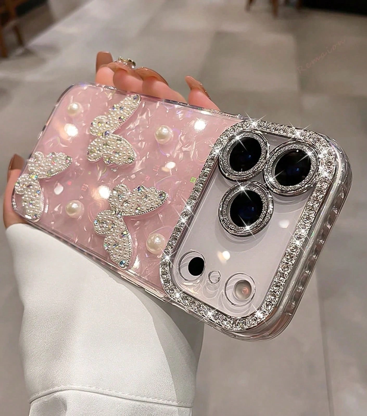 2026hot Glitter Phone 17 11 12 13 16 Pro 15 14 16 Plus 17Pro Cute Bling Protector Cover 17 Pro Fundas Para 17 Pro Anime Phone Cases 18 Cases