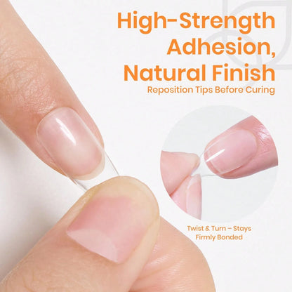 20G Solid Nail Glue Gel Beetles, Hands-Free Tipex Design, UV/LED Soak Off Glue, Long Lasting Adhesive For Acrylic Extensions & Press On Nails, 3D Nail Art, Beginner Friendly Home DIY Manicure
