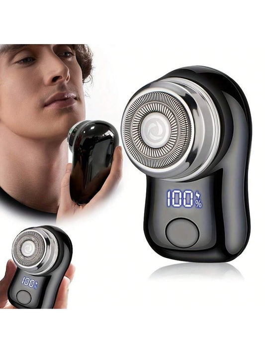 220mAh USB Rechargeable Electric Shaver For Men, Digital Display, Compact & Portable, Suitable For Business Travel And Men's Holiday Gift, Birthday Gift