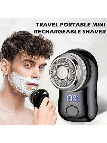 220mAh USB Rechargeable Electric Shaver For Men, Digital Display, Compact & Portable, Suitable For Business Travel And Men's Holiday Gift, Birthday Gift