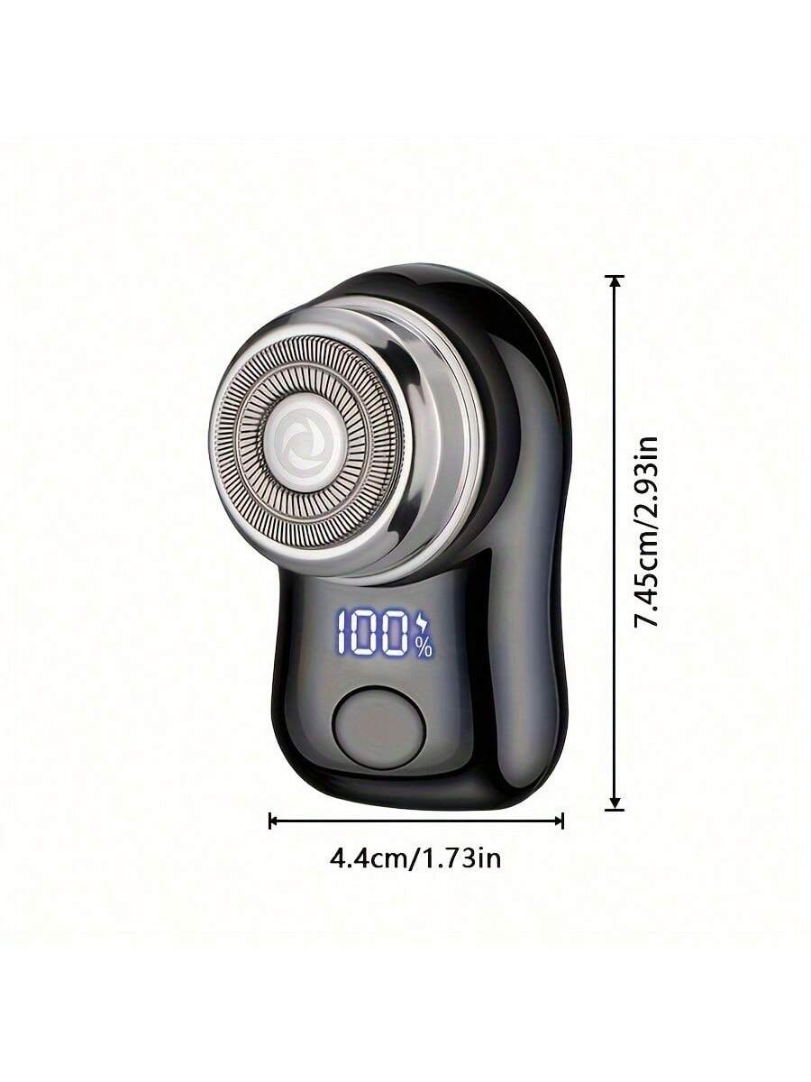220mAh USB Rechargeable Electric Shaver For Men, Digital Display, Compact & Portable, Suitable For Business Travel And Men's Holiday Gift, Birthday Gift