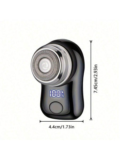 220mAh USB Rechargeable Electric Shaver For Men, Digital Display, Compact & Portable, Suitable For Business Travel And Men's Holiday Gift, Birthday Gift