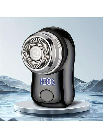 220mAh USB Rechargeable Electric Shaver For Men, Digital Display, Compact & Portable, Suitable For Business Travel And Men's Holiday Gift, Birthday Gift
