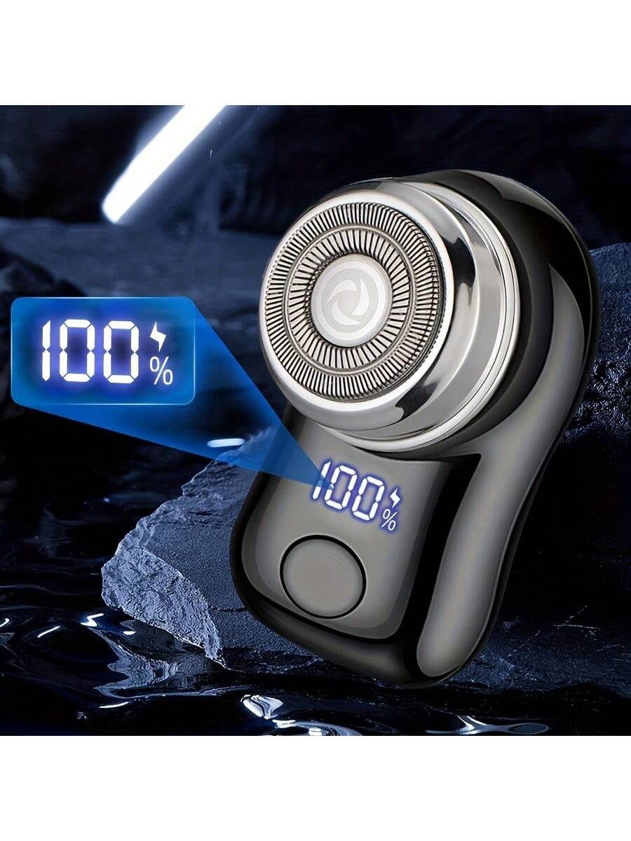 220mAh USB Rechargeable Electric Shaver For Men, Digital Display, Compact & Portable, Suitable For Business Travel And Men's Holiday Gift, Birthday Gift