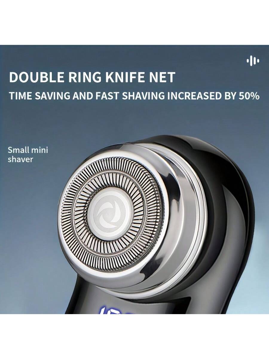 220mAh USB Rechargeable Electric Shaver For Men, Digital Display, Compact & Portable, Suitable For Business Travel And Men's Holiday Gift, Birthday Gift