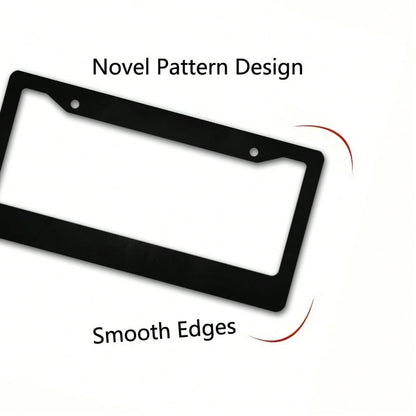 2D Metal License Plate Frame Cover Gothic Abstract Cloud Front License Plate Frame Cover Car Exterior Accessories 1 Piece,12.2x6.3in,Acesorios Para Carro,Accesorios Para Moto,Car Picks,Valentine's Day