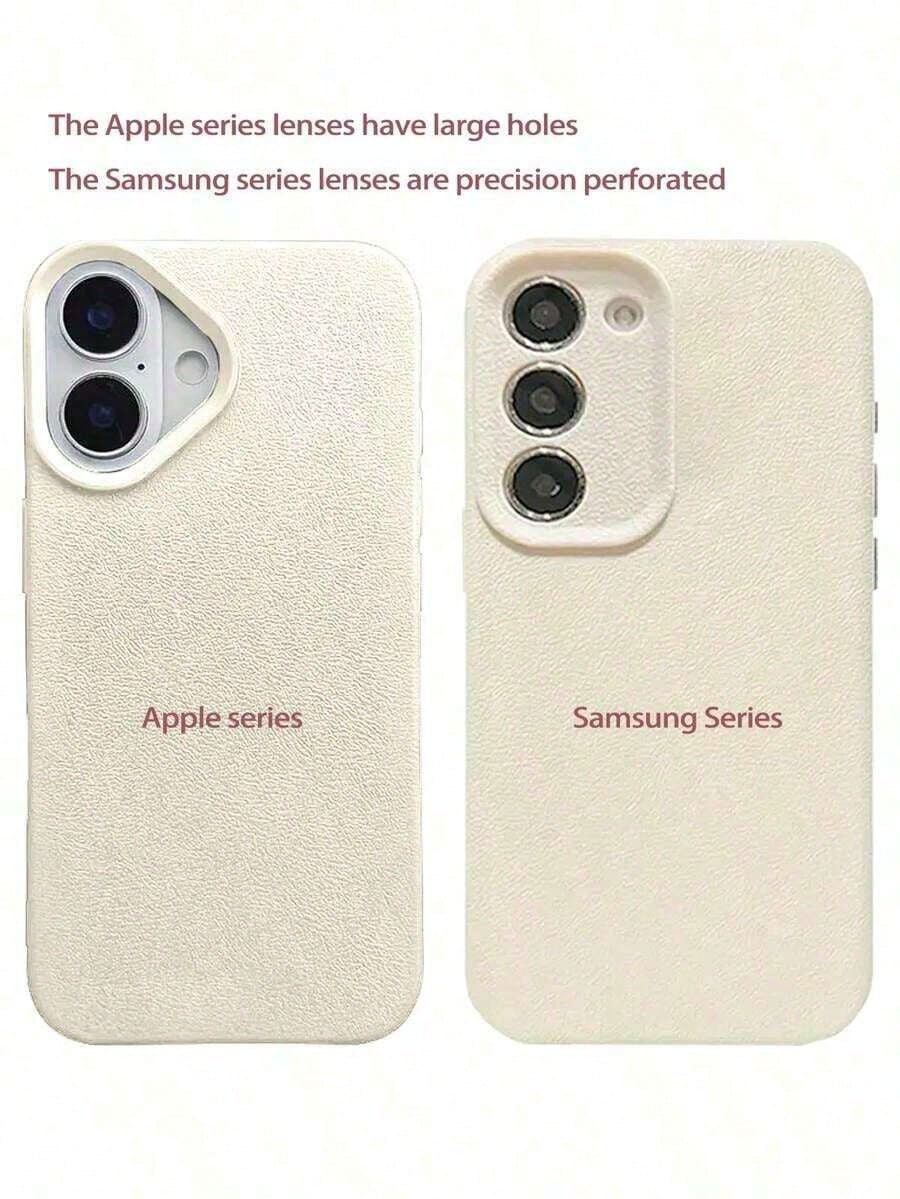 2pc White Floral Blue & Pink Striped Minimalist Pattern Full Coverage TPU Shockproof Phone Case Compatible With Apple 16, 15, 14, 13, 12, 11 Pro Max And SeriesFOR-YOUR-BELOVED-PHONE Christmas Gifts Ch